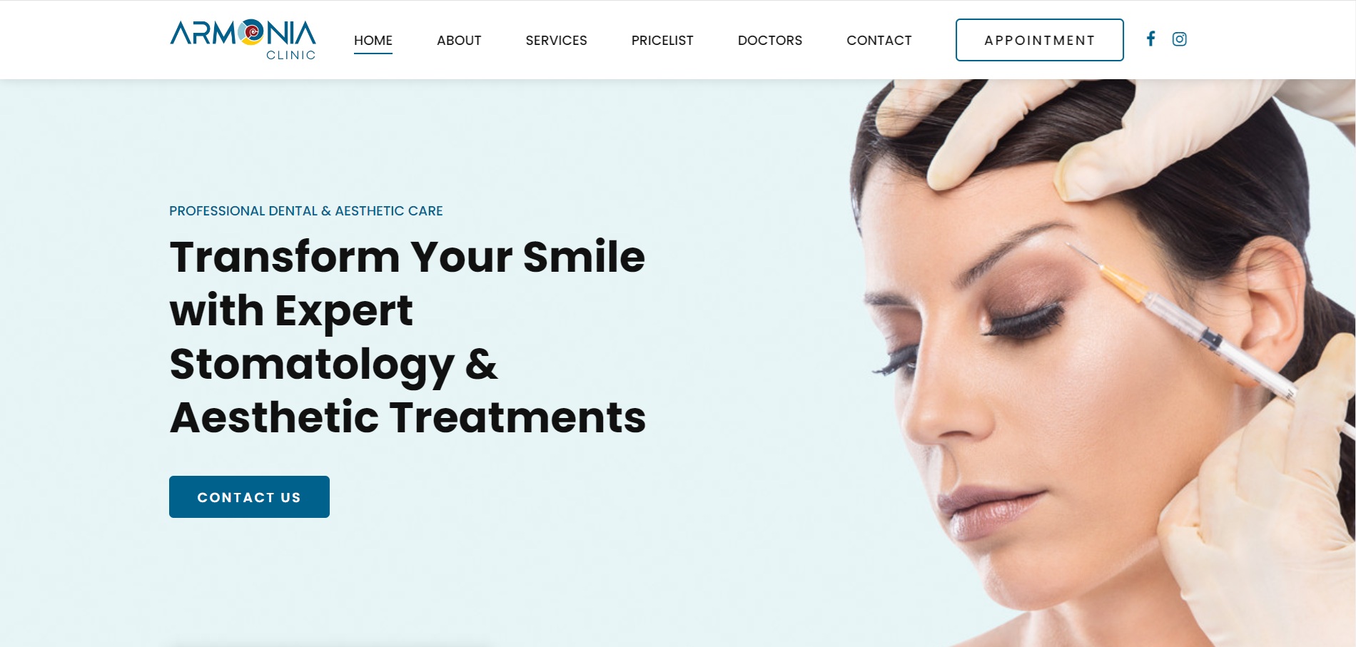 Armonia Clinic Website Preview